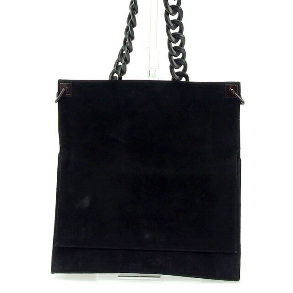 Authentic Gucci Shoulder Bag Black Brown Woman Used